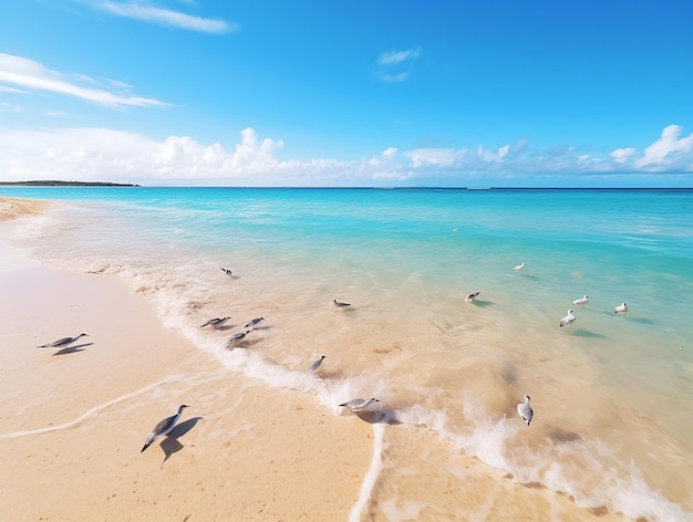 Beach landscape with sand