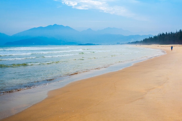 Beach near Danang city Vietnam