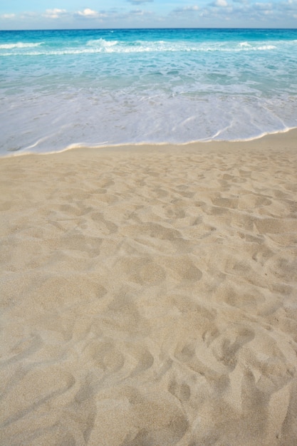 Beach sand perspective summer coastline shore