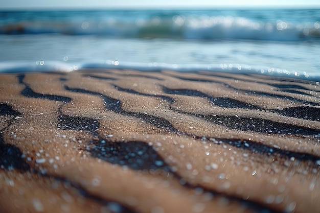 beach sand with ocean landscape professional photography