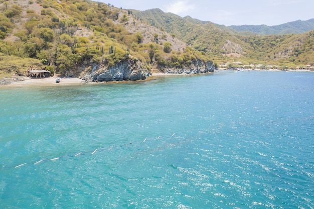 The beach of Taganga close to Santa Marta on the Caribbean coast of Colombia