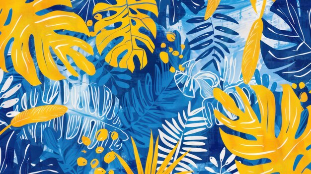 Photo beach towel pattern with tropical motifs