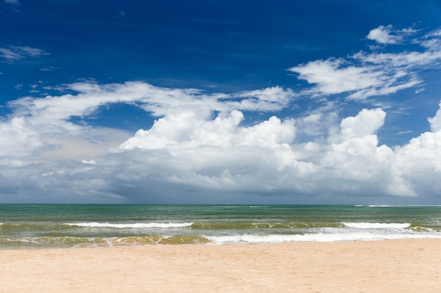 Beach and tropical sea background