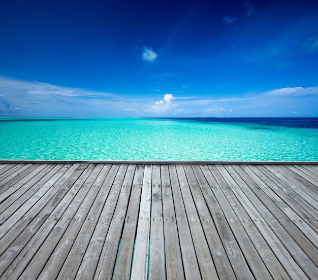 beach and tropical sea nature background