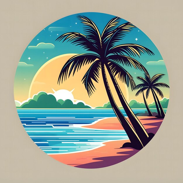 Beach vector illustration design