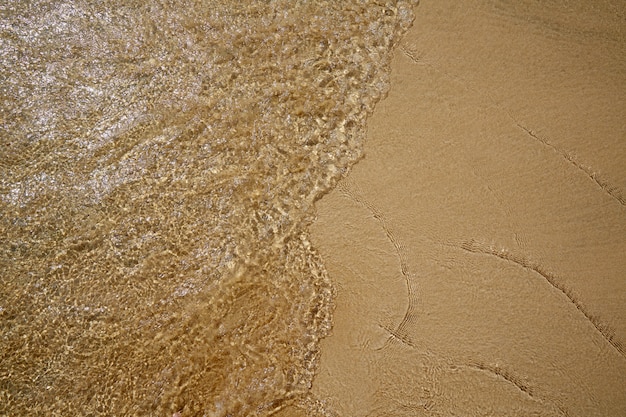 Beach water and sand texture background