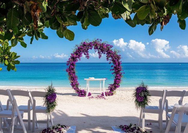 Beach Wedding Ceremony Setup