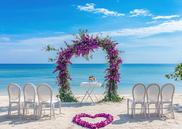 Beach Wedding Ceremony Setup