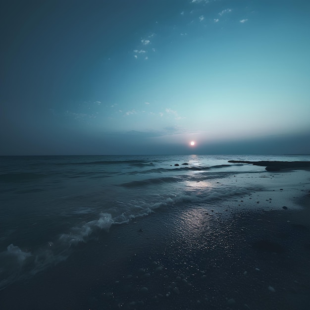 a beach with a beach and a light on it