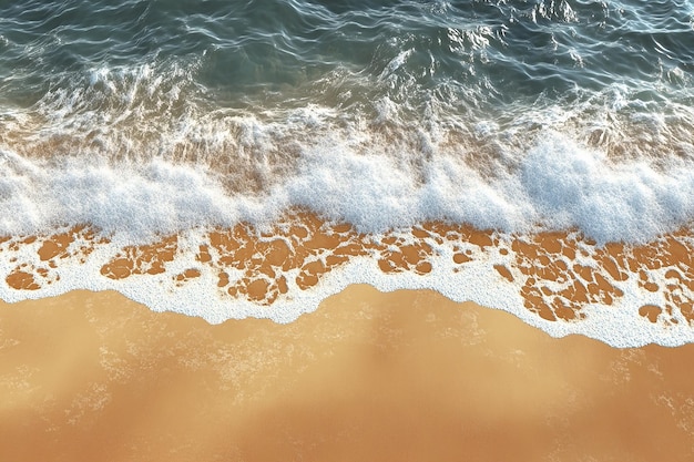 a beach with a wave crashing on it