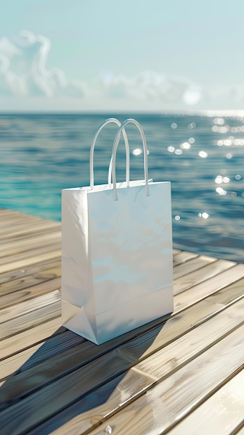 Beachside Deck Paper Bag