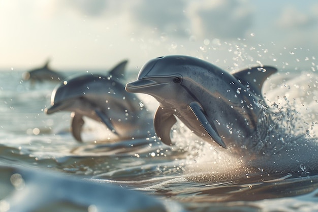 Beachside dolphin watching