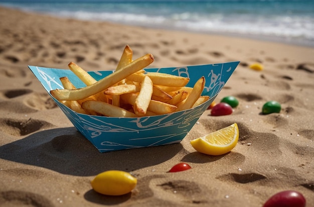 Beachside Fries in Paper Boat