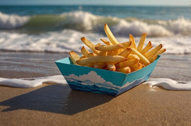 Beachside Fries in Paper Boat