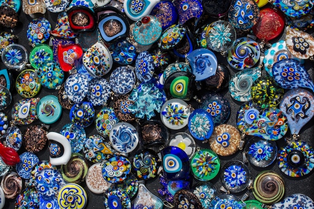 Beads of various color