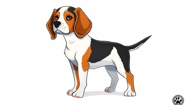 Beagle Cartoon TShirt Design