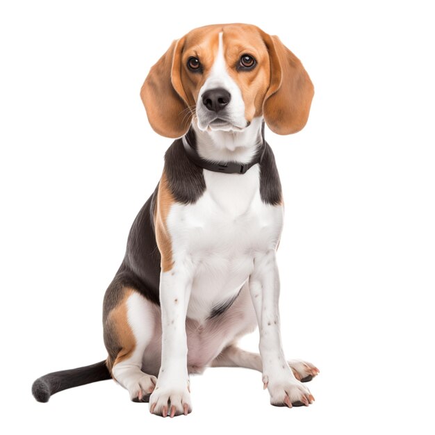 Beagle dog isolated on transparent background