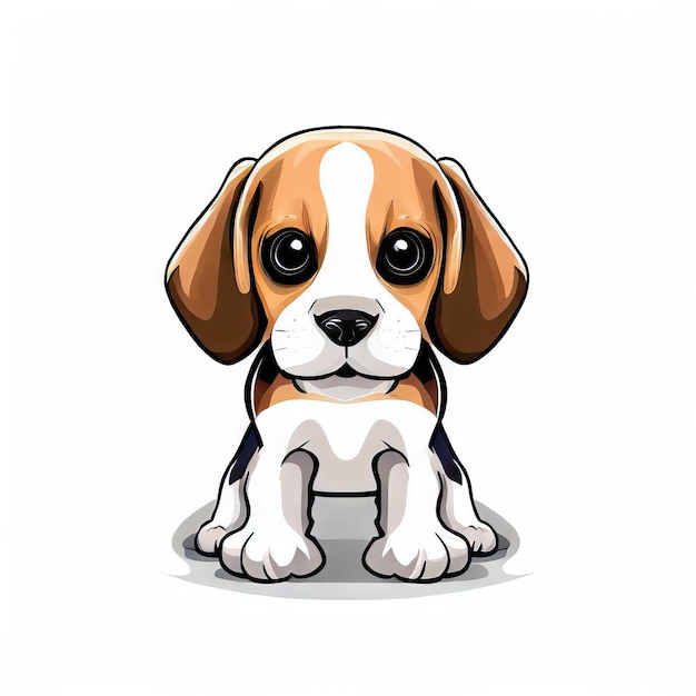 Beagle Pup's Joyful Moments Generative AI