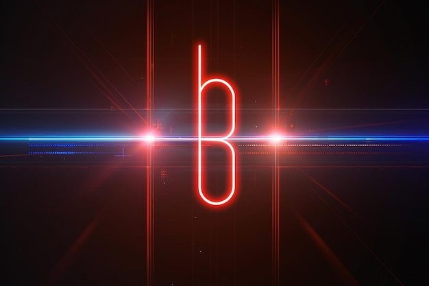 Beamed eight music note symbol red blue