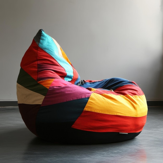 Photo bean bag chair creative and comfortable seat for cozy interior spaces