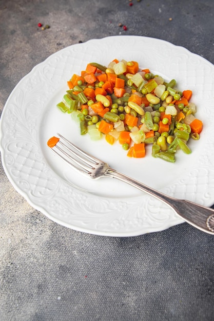 bean, peas, green bean, carrot, celery mix vegetable fresh dish healthy meal food snack diet