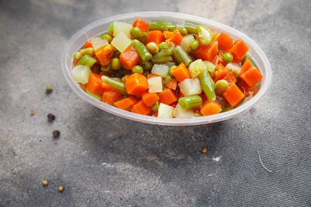 bean, peas, green bean, carrot, celery mix vegetable fresh dish healthy meal food snack diet