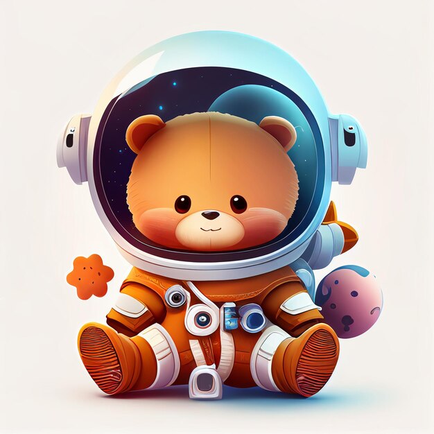 Bear astronaut Generative AI