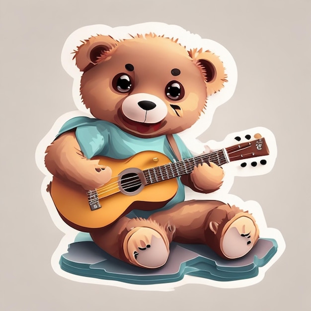 bear cute animal illustration character cartoon vector baby funny card art isolated chil