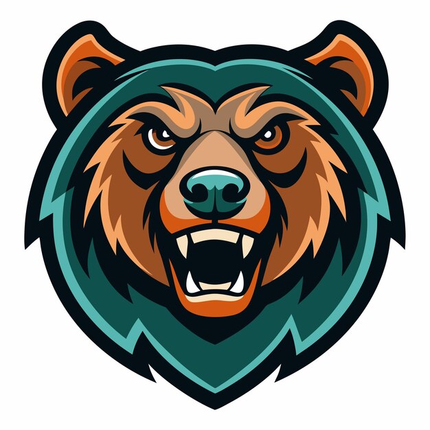 Bear Head Mascot Logo