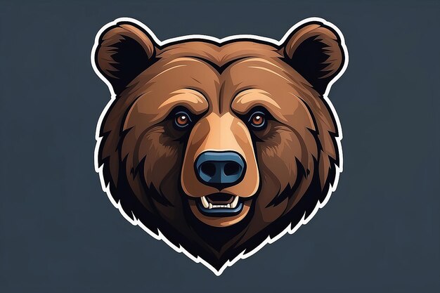 Photo bear vector grizzly icon illustation