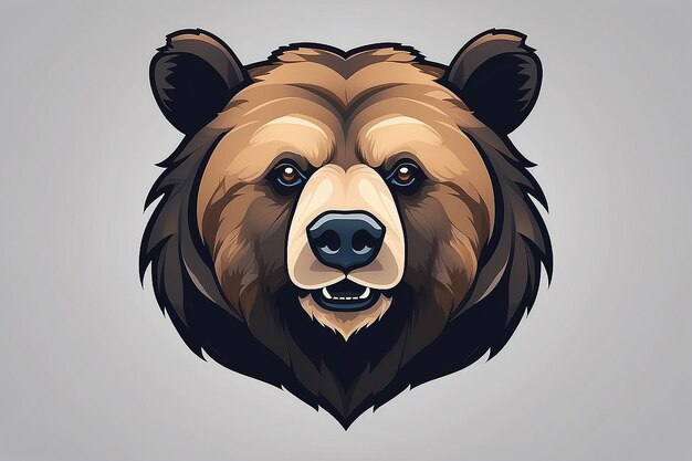 Bear vector grizzly icon illustation