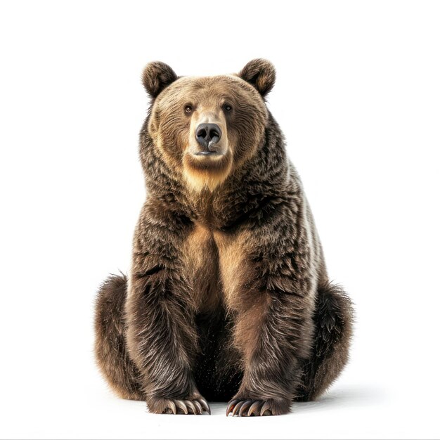 bear on white background