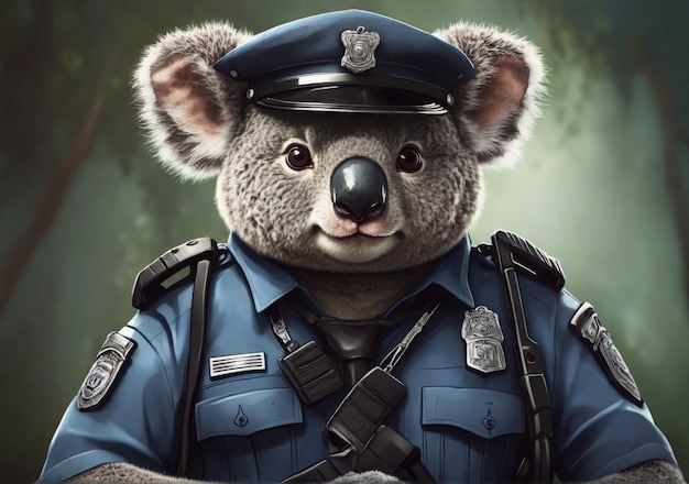 a bear with a badge that says quot bear quot on it