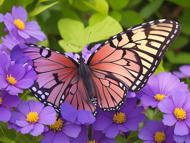 Beata Butterfly on flowers