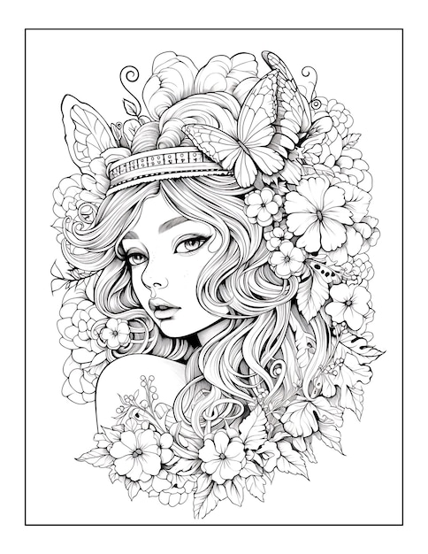 Beauties Fairyland Coloring Pages