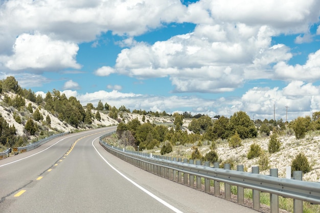 Beautifil Highway in Utah landscape in the USA