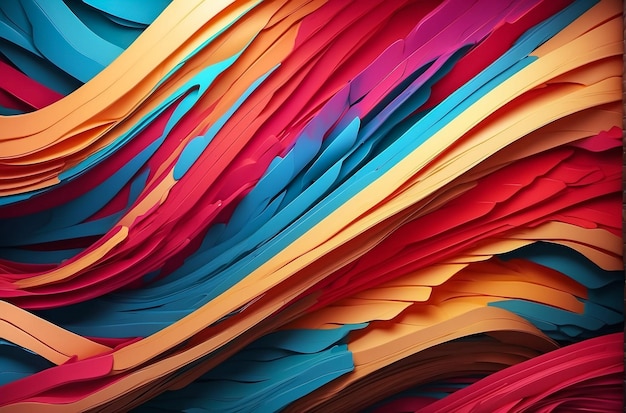 Beautiful Abstract 3D Background with Smooth Silky Shape