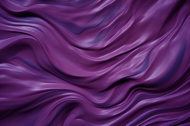 Beautiful abstract background of purple plastic paint Acrylic curly waves