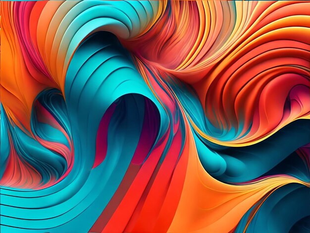 beautiful abstract color wave