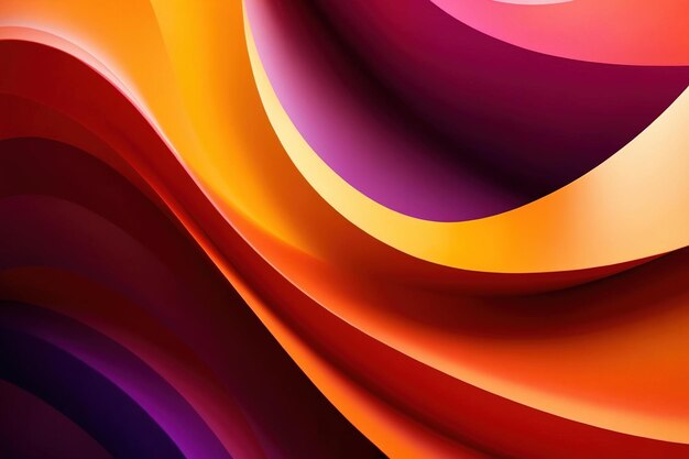 Beautiful abstract colorful minimalistic geometric background for design with smooth waves and color