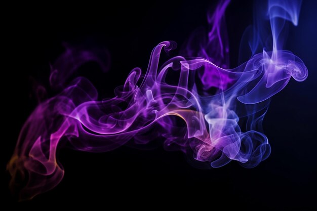 Beautiful abstract futuristic dark background with neon smoke copy space for design AI generated