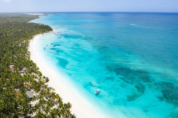 Beautiful aerial view of the beach