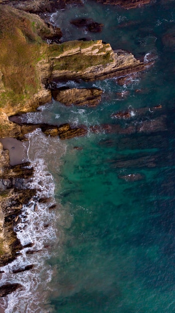 Beautiful aerial view of the coast  