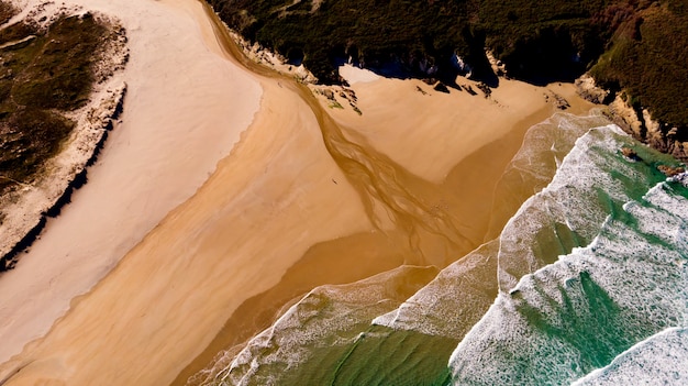 Beautiful aerial view of the coast  