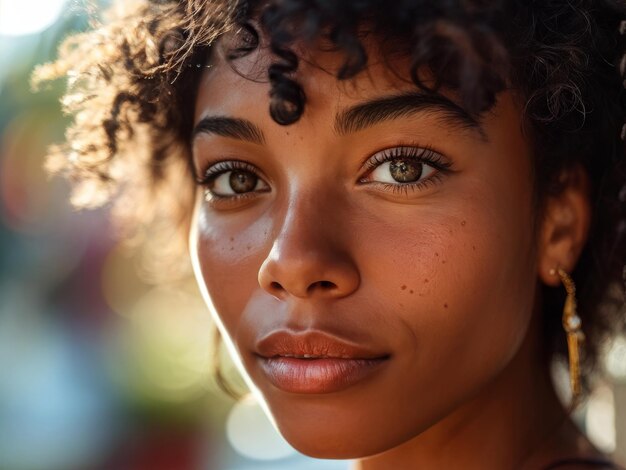 beautiful african woman looking at camera beautiful african woman looking at camera