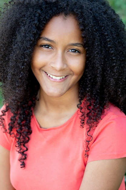 Beautiful afro teenager girl 