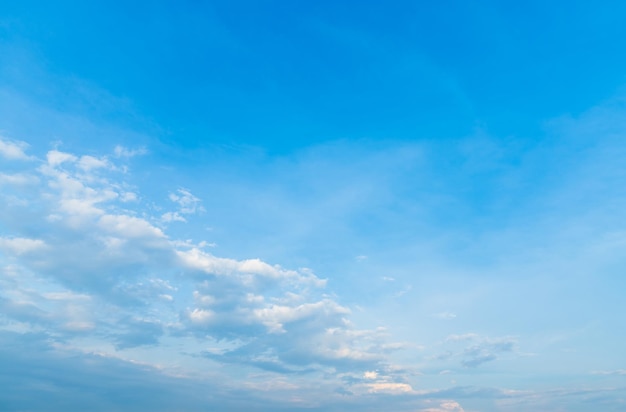 Beautiful airatmosphere bright blue sky background abstract clear texture with white clouds