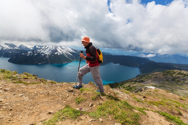 Beautiful Alpine lakes wilderness area  in Washington, USA