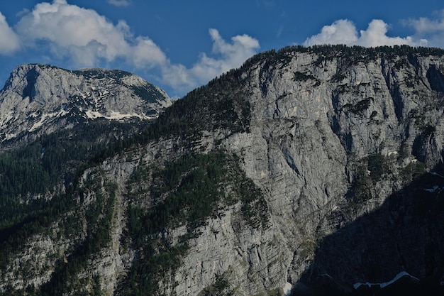 Beautiful Alpine mountain landscape Alps of Hallstatt Austria