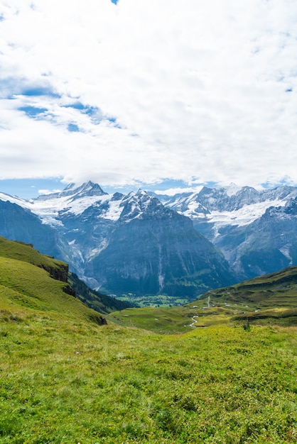 Beautiful Alps Mountain in Grindelwald, Switzerland